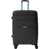 R Roncato Trolley AVIATOR realizzato in POLIPROPILENE (NERO/BLU, L)