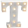 JANDEI - Lettere LED, Numeri Luminosi, Figura a Cuore, 22cm, con Luce Calda per Decorazione e Atmosfera, Luci Notturne Scrivania, Compleanni, Matrimoni, Vetrine. Funzionano con batterie AA (T)