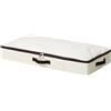 iwill CREATE PRO 75 x 38 x 10 cm, Contenitore Rigido per Abiti Sotto Letto, Pieghevole e Lavabile, Coperchio Morbido con Cerniera, Beige