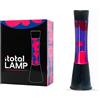 I-TOTAL® Lampada Lava Gravity Colorata - Effetto Bolle Ipnotico, Design Retrò, Cera Fluida, Luce Rilassante, Lampada Decorativa per Casa e Ufficio (Base Nera Liquido Viola Cera Rosa)