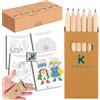 KUKURULLO Set da 25 astucci con 6 matite colorate bambini - con tante Pagine pdf da Colorare - idea regalo o gadget compleanno bambini, 6 matite colorate per scatola