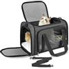 Lohofrnny Trasportino per Gatti, 50x34x34cm Trasporto per Gatti e Animali fino a 8 kg, Trasportino per Animali Portatile Pieghevole, Trasportino per Viaggi Lunghi e Brevi (Grigio scuro)