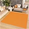 TAPISO Tappeto a pelo corto, per interni ed esterni, resistente ai raggi UV, arancione, tinta unita, per soggiorno, camera da letto, cameretta dei bambini, moderno, certificato Öko-Tex 200 x 200 cm
