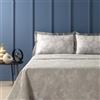Zucchi Copriletto Leggero Matrimoniale Due Piazze Flow In Tessuto Jacquard cm 260x260 Colore Grigio