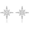 Diamond Treats Piccoli Orecchini Argento 925 a Forma di Stella, Orecchini Stella per Donne, Ragazze e Bambine, Eleganti Orecchini Donna Argento 925 con Pietre Zirconi