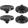 PATIKIL Otturatore Rilascio Pulsante, 4pz Morbido Otturatore Rilascio Pulsante Pure Rame Fotocamera Otturatore Pulsante Concavo Compatibile con DSLR/SLR Fotocamera, Nero