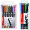 Stabilo Ohpen Universal Permanente Marcatore, Tratto Medio, Astuccio Da 8 & Marcatore Ohpen Universal Permanente - Tratto Fine - Astuccio Da 4 - Colori Assortiti