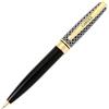 DRAEGER La carterie 76000751 penna sfera retrattile serie Black & Gold con messaggio su Clip Carole