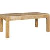 WOHNLING tavolino Rustica 110 x 60 x 47 cm in Legno massello Mango Natura | tavolino in Stile Rustico Tavolo Rustico caffè | in Legno Massiccio Tavolo da Salotto