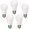 TECNOLUX EURO Lampadina LED, A60, 13 W, E27, luce bianca fredda, 6400 K, 1000 lm (5 unità)