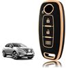 TOOMUME Cover Chiave TPU, Custodia Chiave Adatto per Nissan Qashqai J12 Juke F16 X Trail T33 Airya B6 B8 B9 Micra Altima Teana Murano Kicks, Copri Chiavi Guscio Chiave Auto Telecomando - Tre Linee