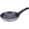 FACKELMANN Padella Essential Crisp Ø 20 cm - Rivestimento in ceramica di alta qualità senza PFAS, ideale per tutti i piani cottura, compresi quelli a induzione, nero