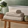 Silentnight Popcorn - Telo da bagno a nido d'ape, super morbido e super assorbente, 100% cotone BCI, tessuto a nido d'ape, ad asciugatura rapida, 160 x 90 cm, lavabile in lavatrice, naturale