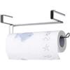SYIDINZN Portasciugamani di carta in acciaio inox, porta rotolo di carta da cucina, organizer per cucina, sotto l'armadio, sopra la porta (porta asciugamani di carta)