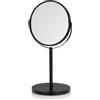 kela Specchio da trucconero con ingrandimento ELIAS 16 cm, 1/3 volte, specchio da terra, metallo, specchio cosmetico, specchio da barba rotondo