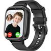 MOONKIDS 4G Orologio Smartwatch Bambini, Smartwatch con Sim, Fotocamera Torcia Sveglia Audiolibri, Orologio Intelligente per Ragazza e Ragazzo (Nero)