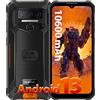 OUKITEL WP23 Rugged Smartphone Android 13, 10600mAh 7GB+64GB/1TB Telefono Indistruttibile, 6.52 Schermo, 13MP + 5MP Fotocamera, IP68 Impermeabile Cellulare Antiurto, Dual 4G SIM/Face ID/NFC/OTG/GPS