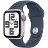Apple Watch Series SE 2 (2022) GPS + Cellular 40 mm - Alluminio Argento - Cinturino Sport Blu, excellent