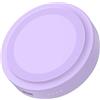 Celly, PowerBank Circle compatibile con tecnologia Magsafe con Capacità da 3000mAh, con USB-C e Ring Magnetico Incluso, Compatibile con Smartphone, Ricarica Rapida, Colore Violetto
