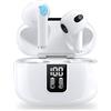 Winbywin Cuffie Bluetooth 5.3 Auricolari Wireless: Cuffie Wireless con 4 HD Microfono Stereo HiFi, 40 Ore Cuffiette Bluetooth Sport, Cuffie Senza Fil Compatibilità per iPhone, Xiaomi, Samsung, Android