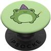Kawaii Cottagecore Aesthetic Frog Simpatico cappello da mago rana Cottagecore estetica PopSockets PopGrip Adesivo
