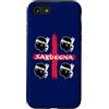 SARDEGNA 4 Mori Sardegna Bandiera Sardegna regalo Custodia per iPhone SE (2020) / 7 / 8