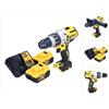 Dewalt - Trapano avvitatore a percussione a batteria dcd 996 P2 18 v 95 Nm Brushless + 2x batteria 5,0 Ah + caricabatterie