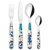 Guzzini SET 24 POSATE ''FLOWER&LEMON'' (Blu mediterraneo)