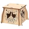 Dekohelden24 Arco in legno per saltarello da incastrare insieme, superficie di base 10 x 10 cm, altezza 7 cm