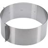 Westmark Tortiera ad anello, Molto alta, Ø 16-30 cm variabile, Acciaio inox, Argento, 31312260