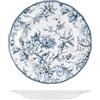 H&H Kensington Piatto Tondo, in Porcellana, Blu e Bianco, 32.5cm, Stile Inglese