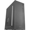 Tacens 2ALUX, Case ATX Semitower PC, Ventola da 12 cm, Acciaio Ultraleggero, Nero