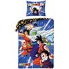 Halantex Dragon Ball Z Copripiumino Singolo 140x200 Manga Ufficiale 100% Cotone