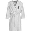 JUVENTUS hermet Juventus FC, Accappatoio in Microfibra Tinta Unita, Bianco, Salvaspazio, Taglia XL, Prodotto Ufficiale