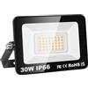 Willpower Faro LED Esterno 30W Faretti LED 3500K Bianco Caldo