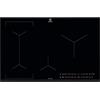 Electrolux Serie 600 Piano Cottura a Induzione 4 Fuochi da Incasso, LIL83443 Bridge 80 cm, Tecnologia Hob2Hood® e Zone Cottura Flessibili, 780x520 mm, Nero