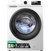 Hisense WFQE7012EVM Lavatrice Slim Carica Frontale, 7kg, Classe A, 1200 giri, Vapore, Motore Inverter