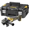 DEWALT Smerigliatrice angolare a batteria 18V XR Brushless 125mm con interruttore a paletta - Solo utensile in TSTAK, DCG406NT-XJ