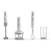 Ariete Frullatore a Immersione con Tritatutto Breakfast 606, Frullatore a Immersione, Minipimer con 2 Velocità, Lama in Acciaio Inox, Gamba Removibile, Bicchiere Trasparente Graduato, 700W, Bianco