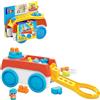 Mega Brands MEGA Blocks - Carretto blocchi girotondo, set con 1 carretto rotante, 19 blocchi da costruzione grandi e 1 personaggio Block Buddies, Giocattolo e regalo per Bambini 1+ Anni,