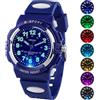 Juboos Nuovi Orologi per Bambini a 7 Colori,Orologio Analogico al Quarzo per Bambini per Ragazzi e Ragazze,Orologi Impermeabili per Insegnare il Tempo,Cinturino Morbido per Orologi da Polso 5-16