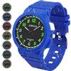 Juboos Nuovi Orologi per Bambini a 7 Colori,Orologio Analogico al Quarzo per Bambini per Ragazzi e Ragazze,Orologi Impermeabili per Insegnare il Tempo,Cinturino Morbido per Orologi 5-16