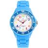 Alienwork Kids Orologio di Apprendimento Bambini Ragazzi Ragazze Blu Chiaro Bracciale in Silicone Multicolore bambini Impermeabile 5 ATM Tempo di Apprendimento