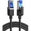 UGREEN Cavo Ethernet Cat 8 Cable Lan RJ45 40Gbps 2000MHz Nylon Alta Velocità per Gaming PS5 PS4 Xbox X TV Box Router, 1M