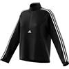 adidas Wvn 3S 1/2 Zip, Felpa Donna, Nero/Bianco, XXS