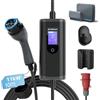 bokman Caricabatteria da Auto Elettrico Tipo 2 EV Portatile Caricatore trifase 16A | 11kW | 10 Metri, Compatibile con EVs e PHEV