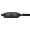 Tognana Sphera Padella Forno Doppia Tonda, Fondo Induzione, Alluminio, Nero, Diametro 30 cm