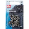 PRYM 552195 - Ganci per cappotto in ferro argentato, 3 pezzi