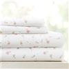 Linen Market Hotel Collection Home Collezione Floreale 4 PC. Set di Fogli