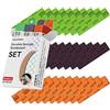 stedi Spugna abrasiva per edifici Gundam, 3 mm, per hobby, modellismo, blocco di levigatura a mano, impermeabile, a secco, riutilizzo, carta vetrata gundam grana #1000#1200#1500, 30 fogli